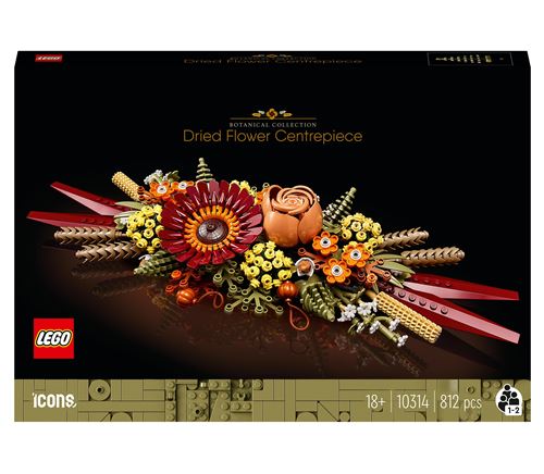 LEGO® Icons 10314 Le Centre de Table Fleurs Séchées État correct - LEGO Icons reconditionné disponible sur Fnac
