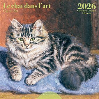 Calendrier - 30 x 30 - 2026 - Chats Dans L''Art - 1