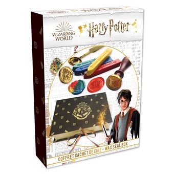 Set Cire à Cacheter Harry Potter - 3 Pièces Avec Tampon Hogwarts - Idéal Cadeau Fans