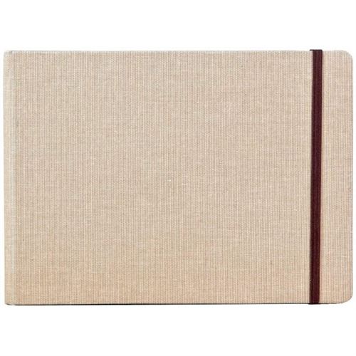 Clairefontaine Carnet de Voyage Goldline 30 Feuilles Papier Dessin au Grain Léger A5 21x14 8 cm Couverture Toilée Prête à Peindre Idéal pour les Artistes Globe trotteurs