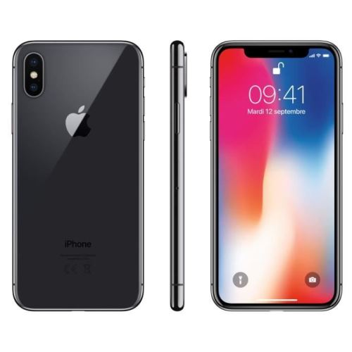 Apple iPhone X 64 Go 5,8 Gris Sidéral Grade A+ APPLE IPHONE X 64 GO SIDERAL GREY RECONDITIONNE GRADE A+