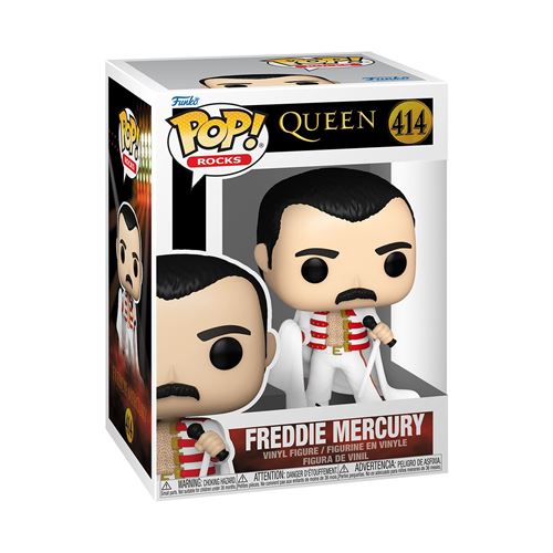 Figura Funko Pop! Rocks Queen Freddie Mercury Modelo 414 | 75374 -  Original - Figuras Miniaturas Coleccionables Para Exhibición - Idea De Regalo - Mercancía Oficial - Juguetes Para Niños - Fans
