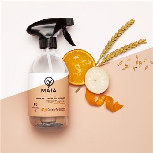 Spray nettoyant multi-usages Maia Orange et Basilic