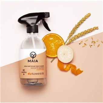 Spray nettoyant multi-usages Maia Orange et Basilic - 1