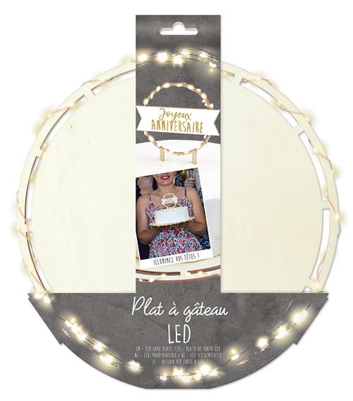 Plat LED lumineux Scrapcooking Rond Jaune