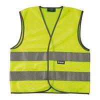 Gilet de sécurité réfléchissant Wowow pour enfant 6-12 ans Jaune et Gris