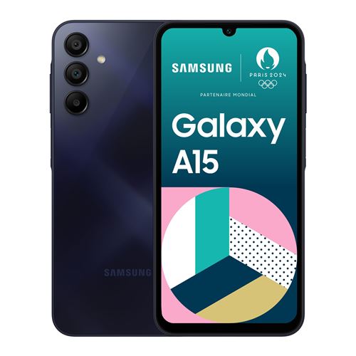 Smartphone Samsung Galaxy A15 6,5 Double nano SIM 128 Go Bleu Nuit