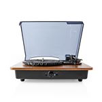 Platine vinyle Bluetooth Nedis Marron et noir