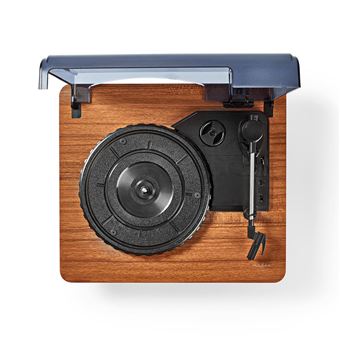 Platine vinyle Bluetooth Nedis Marron et noir