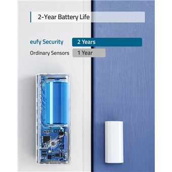 Détecteur d’entrée de porte Eufy T8900 Blanc