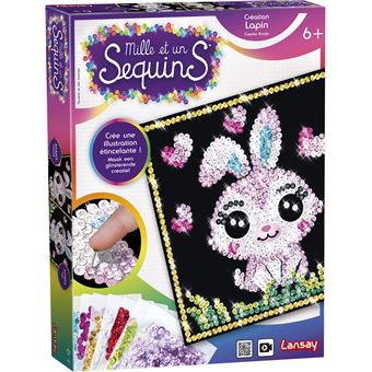 Jeu créatif Lansay Mille et un Sequins Lapin et Chaton Modèle aléatoire