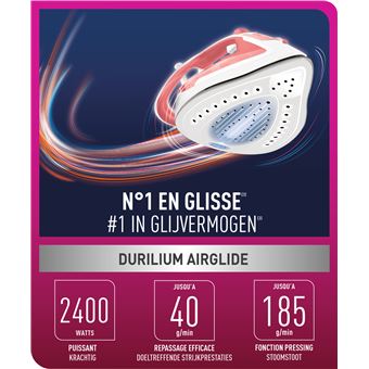 Fer à repasser vapeur Calor Easygliss Plus FV5705V0 2400 W Blanc et Rouge