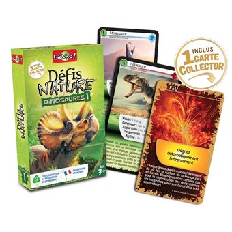 Jeu de cartes Bioviva Défis Nature Dinosaures 1 version 2022