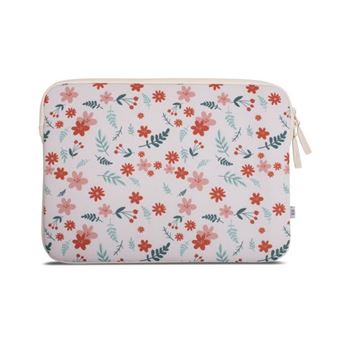 Housse MW pour MacBook Pro et Air 13" (USB-C) Basics Eco Flower Bomb Rouge Blanc et Vert - 1