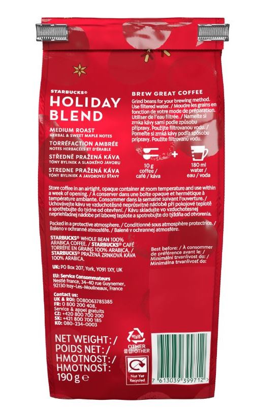 Test Starbucks Coffee : 200 packs de café en grains gratuits