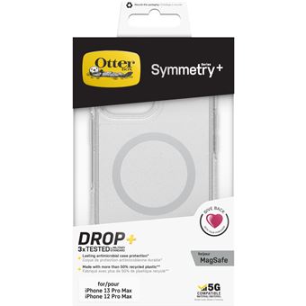 Coque de protection avec MagSafe pour iPhone 13 Pro Max OtterBox Symmetry Series+ Clear Transparent pailleté