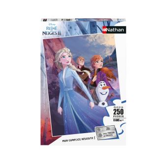 Puzzle 250 pièces Nathan Prêts pour l'aventure Disney La Reine des Neiges 2