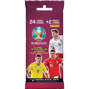 Pack de 26 pochettes Panini Foot Trading Cards EURO 2020