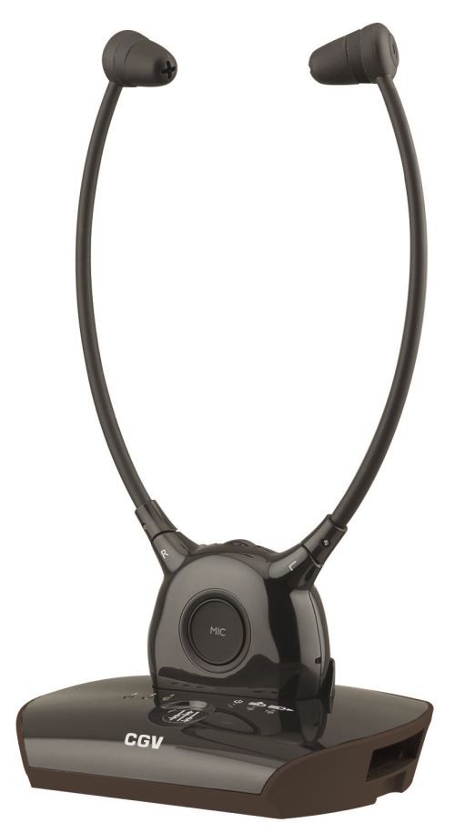 Casque TV Sans fil CGV Special Senior Hel Dolfin Premium Noir
