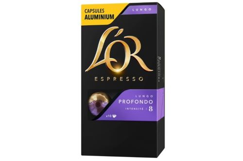Pack de 10 capsules Maison du Café L'Or Espresso Lungo Profundo Intensité 8