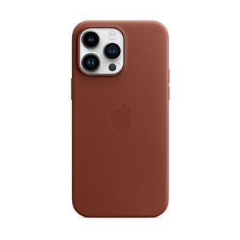 Coque en cuir avec MagSafe pour Apple iPhone 14 Pro Max Terre de Sienne