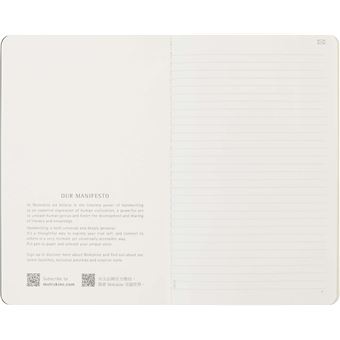 Set de 2 cahiers grand format Smart Moleskine Lignés Noir