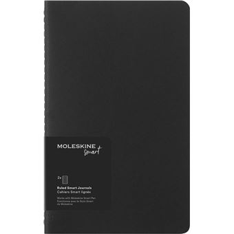 Set de 2 cahiers grand format Smart Moleskine Lignés Noir