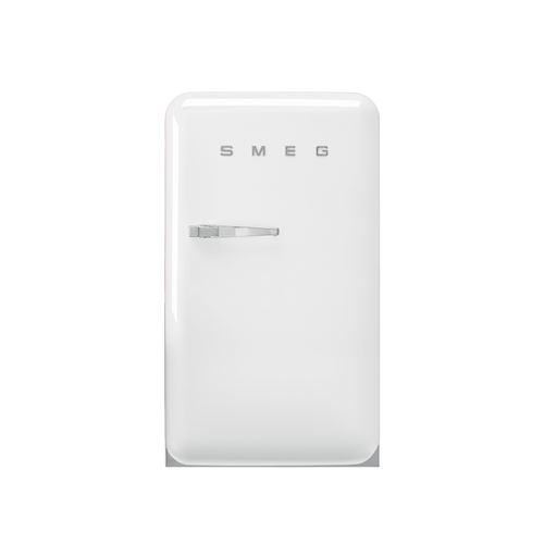 Smeg Refrigerateur 1 Porte, 122 L Dont Refrigerateur Froid Statique 105 L et Congelateur **** Froid Statique 17 L, Bac A Legumes, Eclairage Led, 35 Db(A) / B, Classe D, Prevoir Un Deport De Porte, Cote Charnieres, De 25 Cm pour L''Ouverture