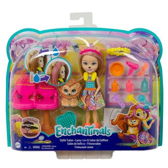 Coffret Enchantimals Lacey Lion Salon de coiffure