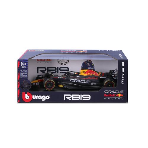 Voiture Bburago 1/18 Red Bull saison 2023 Formule 1 #Verstappen avec casque - Bburago