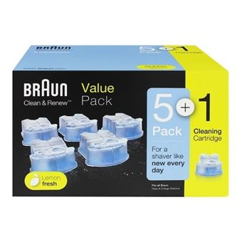 Pack de 6 Cartouches de nettoyage Braun CCR 5+1 - 1
