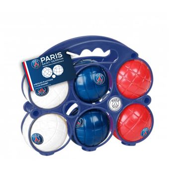 Set de 6 boules de pétanque en plastique PSG