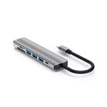 Hub USB-C Moxie 7 en 1 Argent