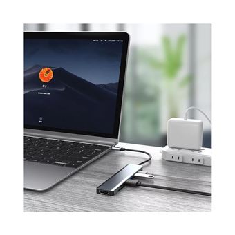 Hub USB-C Moxie 7 en 1 Argent