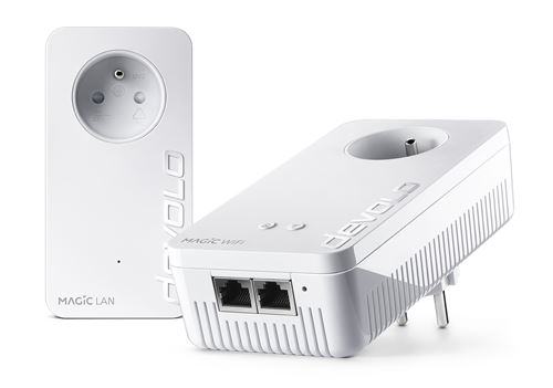 devolo Magic 2 WiFi next - Starter Kit - bridge - GigE, HomeGrid - Wi-Fi 5 - Dual Band - aansluitbaar aan muur