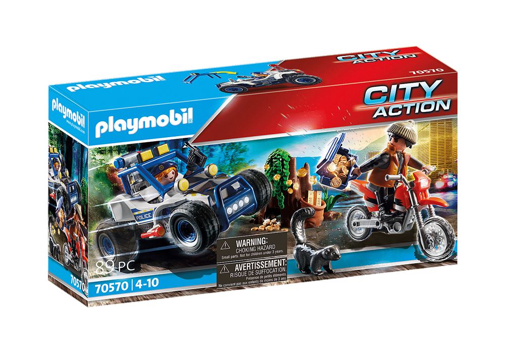 Playmobil City Action 70570 Policier avec voiturette et voleur à moto -  Playmobil - Achat & prix