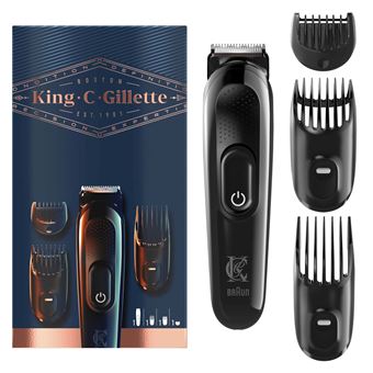 Tondeuse à barbe King C Gillette Noir