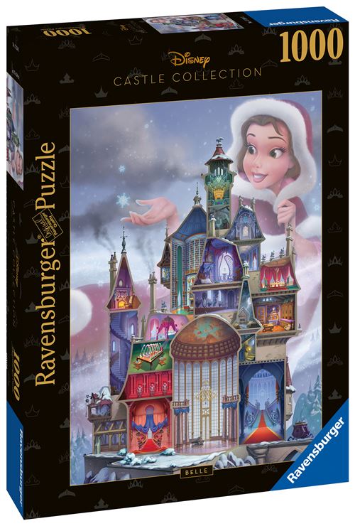 Puzzle 1000 pièces : Belle Collection Château des Princesses Disney Ravensburger France - vue 3