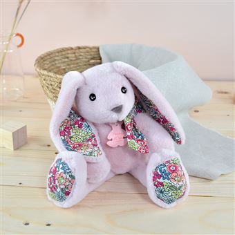 Animal en peluche Histoire d'Ours Copain Câlin Lapin 25 cm Rose