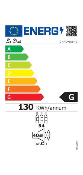 Cave avec vitre électro-chromatique 54 bouteilles