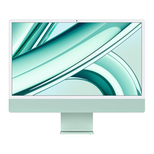 Apple iMac 24" 512 Go SSD 8Go Ram Puce M3 Cpu 8 Cœurs Gpu 10 Cœurs Vert 2023 Reconditionné Premium
