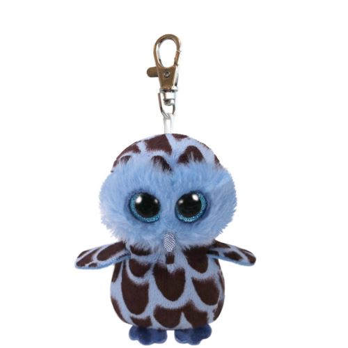 Porte-clés peluche Yago le Hibou Beanie Boo's Ty 8,5 cm