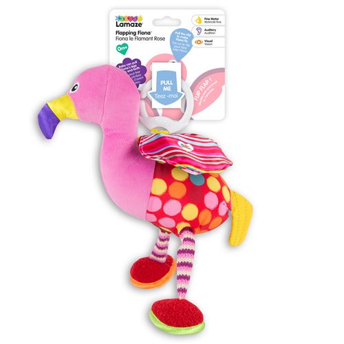 Doudou Tomy Fiona le Flamant Rose
