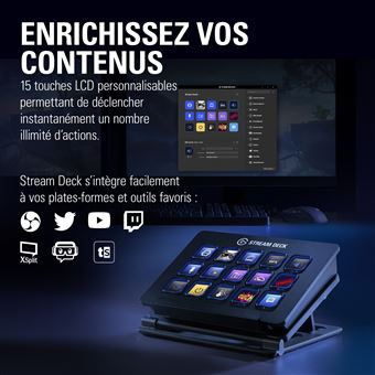 Clavier Elgato Stream Deck Noir