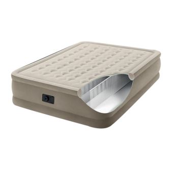 Lit gonflable électrique Intex Ultra Plush 2 Places Beige