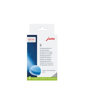 Boite de 6 pastilles de nettoyage Machine a Café JURA 64488 - Vigier  Electroménager