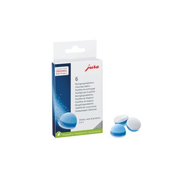 Boîte de 6 pastilles de nettoyage Jura 3 en 1