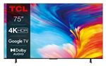 TV TCL LED 75P635 190 cm 4K UHD Google TV Métal noir 2022