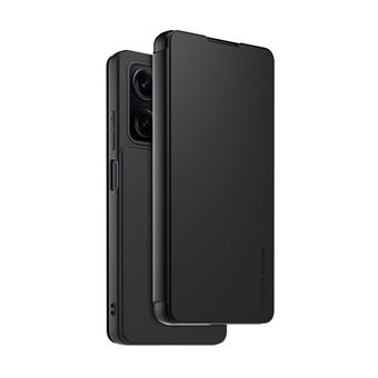 Coque avec rabat finition gomme et porte-carte Made For Xiaomi pour Redmi Note 12 Pro 5G Noir