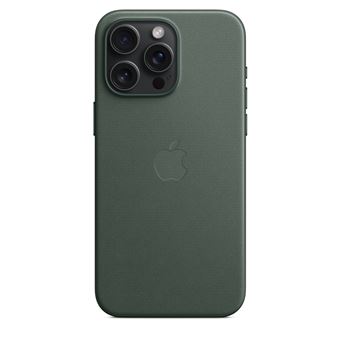 Coque en tissage fin avec MagSafe pour iPhone 15 Pro Max Chêne vert